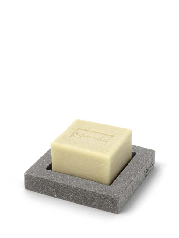 Porte-savon gris